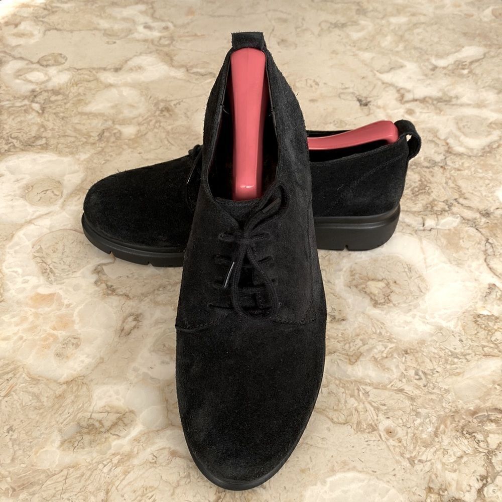 Colo Copenhagen Black Suede Leather Oxfords